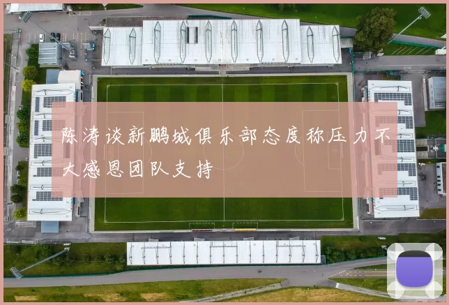 陈涛谈新鹏城俱乐部态度称压力不大感恩团队支持